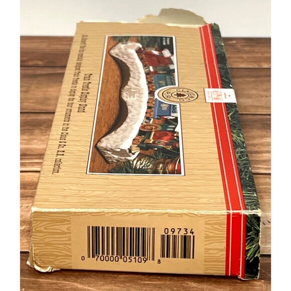 1991 HALLMARK KEEPSAKE ORNAMENT XPR9734 TRAIN TRESTLE DISPLAY STAND CLAUSE & CO. - Picture 4 of 12